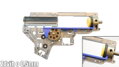 Enlarged sector gear cam - increasing the stroke o