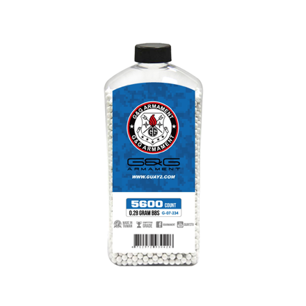 BB kuličky G&G - 0,28g - 5600ks - bílé