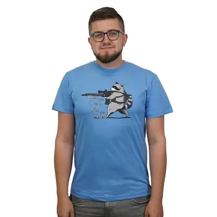 T-shirt "EAR10 Raccoon" – blue