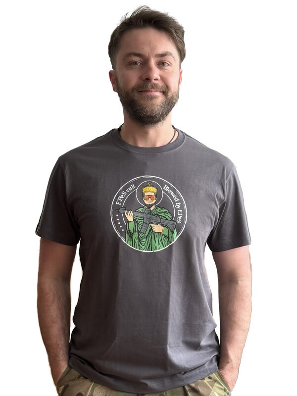 T-shirt "Blessed by EPeS" – grey