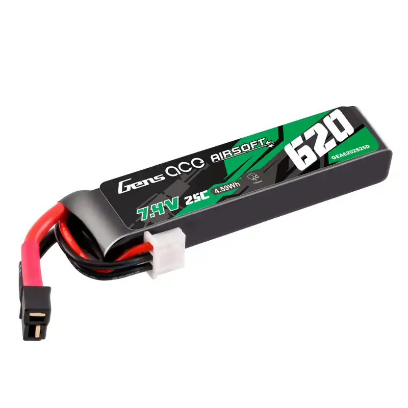 Li-Pol baterie 2S 7,4V 620mAh 25C - Gens Ace Li-Pol baterie 2S 7,4V 620mAh 25C - Gens Ace