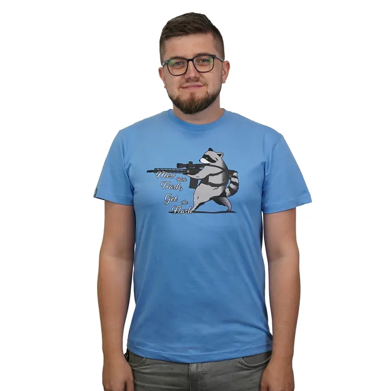 T-shirt "EAR10 Raccoon" – blue T-shirt "EAR10 Raccoon" – blue