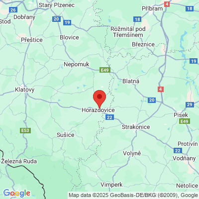 Google map: Palackeho 816 341 01 Horazdovice